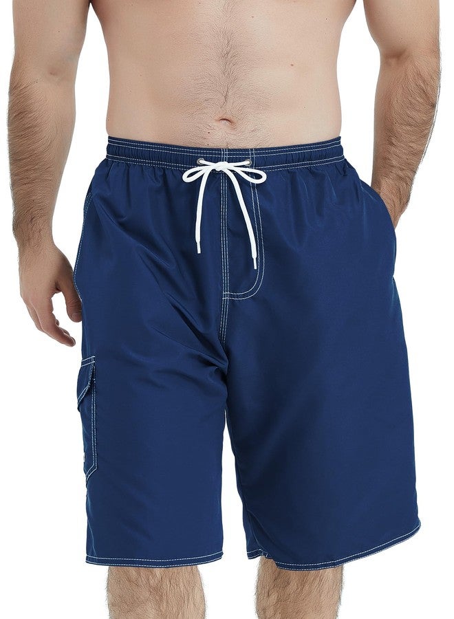 سكوتامالون شورت سباحة رجالي من سكوتامالون، سريع الجفاف، مبطن بشبكة، لون كحلي - Image 1